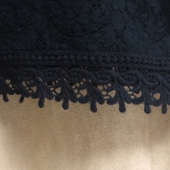 Black lace sleeveless Crop Top XL - Picture 2 of 3